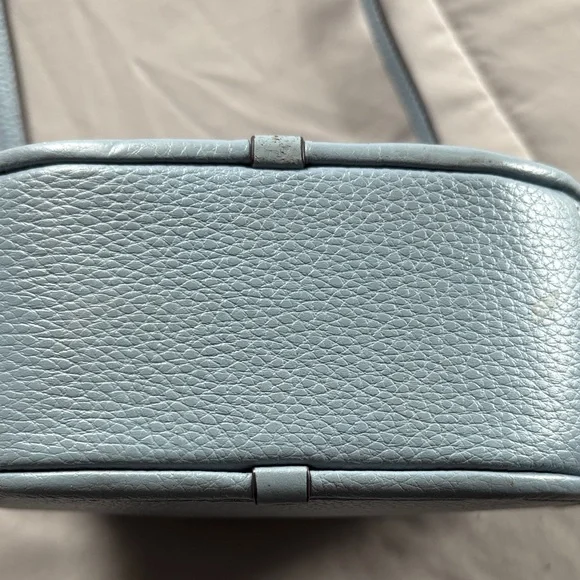 Coach Light Blue Round Leather Mini Crossbody - Picture 3 of 7